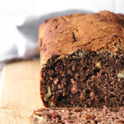 Breakfast Cinnamon Fruit Loaf sliced up