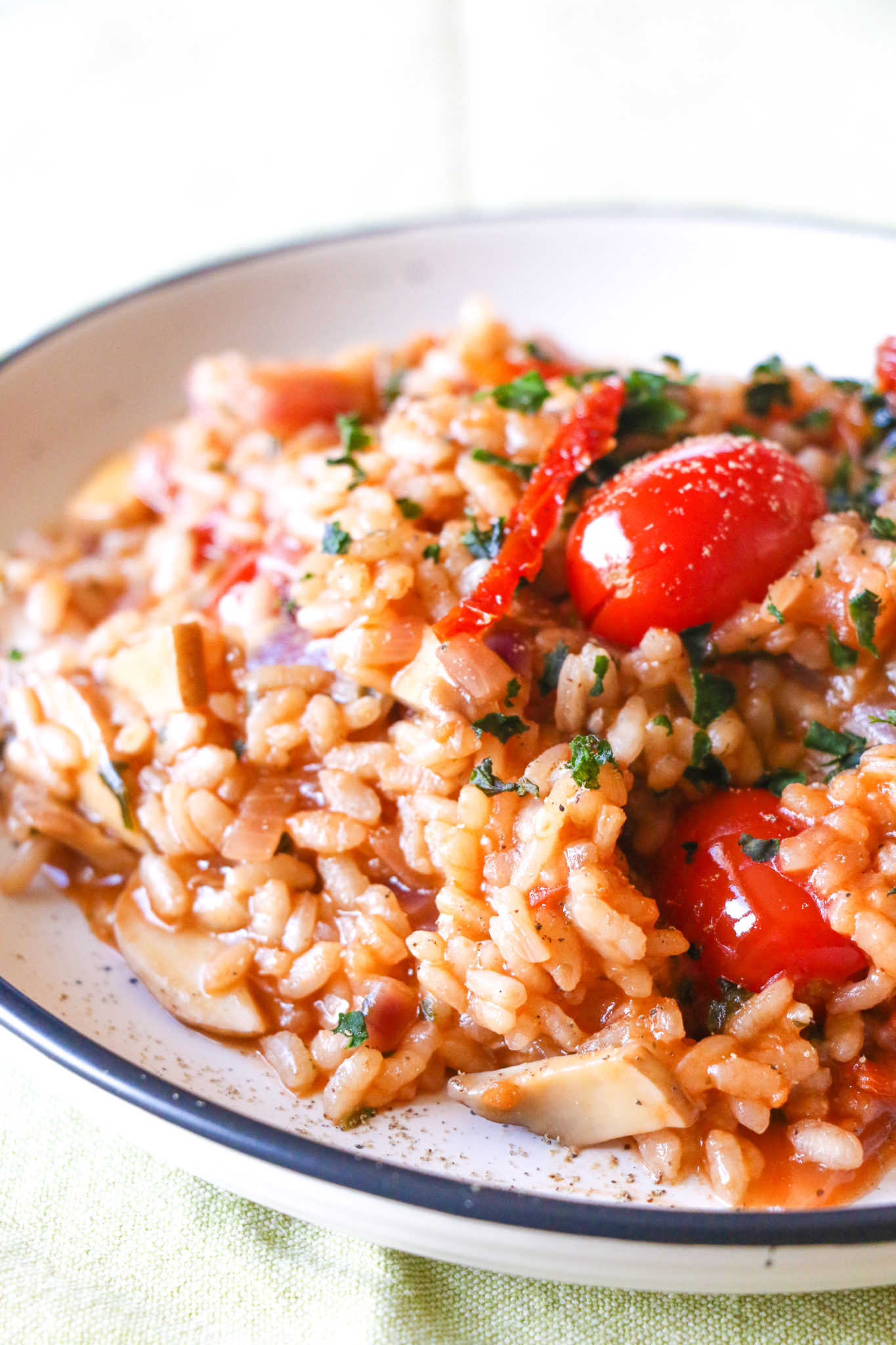 Creamy Sun-dried Tomato Risotto - Five Elements