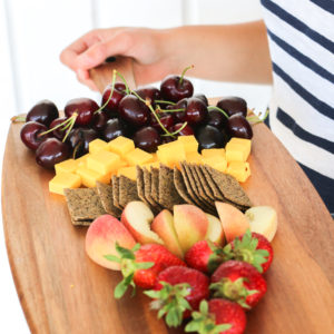 Christmas fruit platter