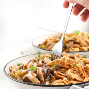 Creamy Mushroom Fettuccine